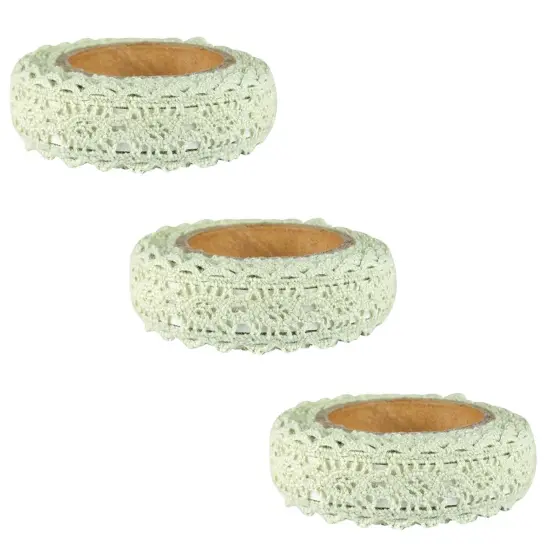 Wrapables Decorative Lace Tape (Set of 3) Light Green {1}