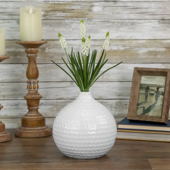 Allstate Muscari Artificial Floral Spray - 12.5" - White {3}