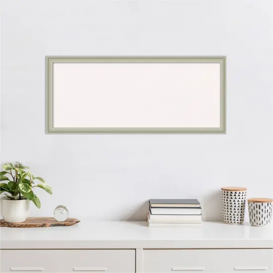 Florence Framed Corkboard, White Cork Silver {4}
