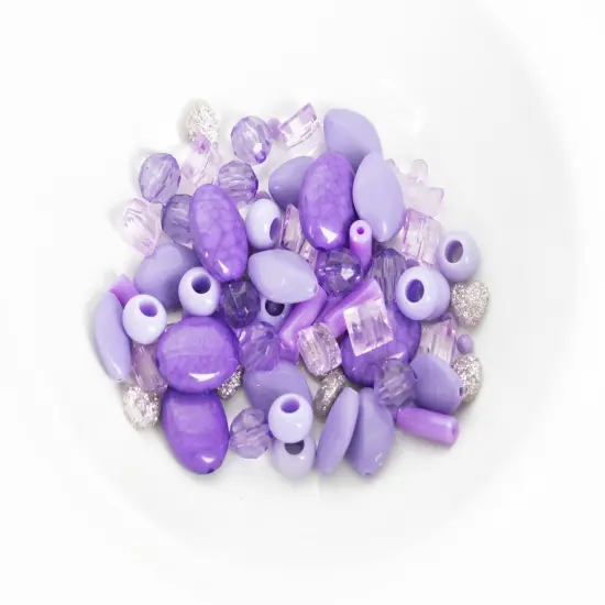 CousinDIY Fun Pack Bead Mix-Light Purple Mix {6}
