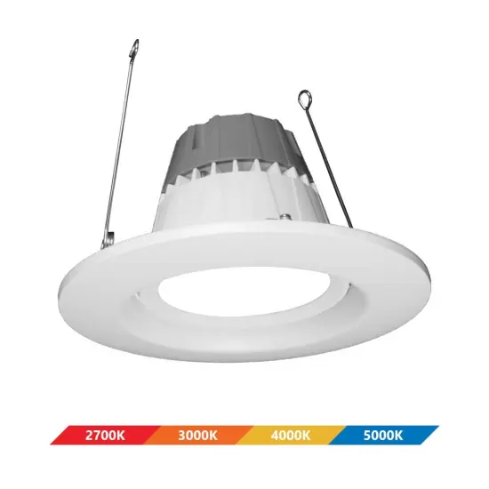 DCG Series 6 in. White Gimbal LED Recessed Downlight, 2700K Warm White {4}