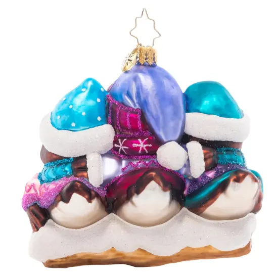 Christopher Radko Christopher Radko Bundle Up Birdies Glass Christmas Ornament 1021442 Blue {4}