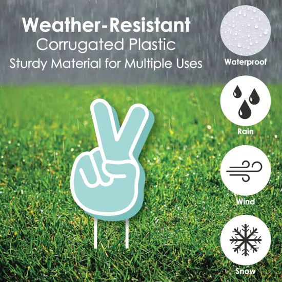 Big Dot of Happiness Two Cool - Girl - Lawn Decorations - Outdoor Pastel 2nd Birthday Party Yard Decorations - 10 Piece {6}