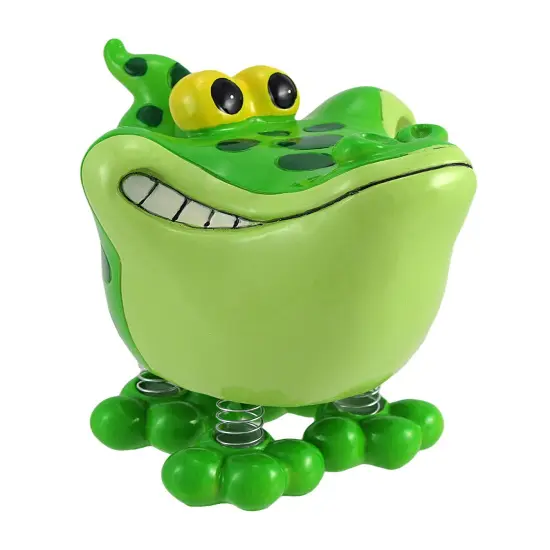 Wacky Gator Coin Bank with Spring Legs {1}