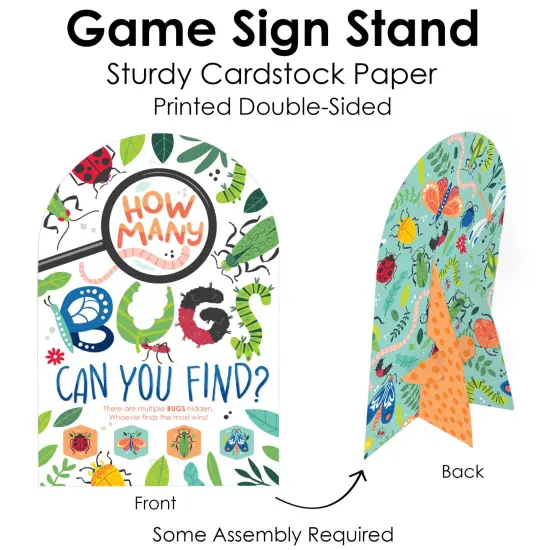 Big Dot of Happiness Buggin' Out - Bugs Birthday Party Scavenger Hunt - 1 Stand and 48 Game Pieces - Hide and Find Game {7}