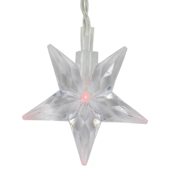 Northlight LED Stars Mini Icicle Christmas Lights - Multi-Color - 29.5' Clear Wire - 400ct White {7}