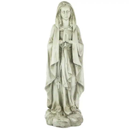 Northlight Praying Virgin Mary Outdoor Garden Statue - 27.75" Gray {1}