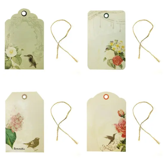 Wrapables Printing Tag, Set of 24 Birds {1}