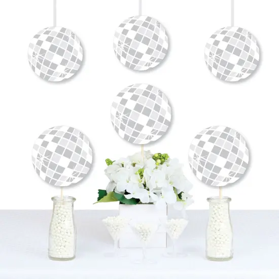 Big Dot of Happiness Disco Ball - Decorations DIY Groovy Hippie Party Essentials - Set of 20 {1}