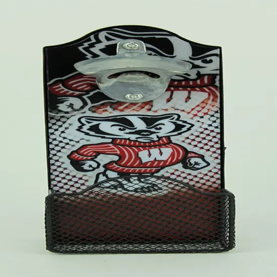 University of Wisconsin Badgers LED Lighted Bottle Opener With Cap Catcher {4}