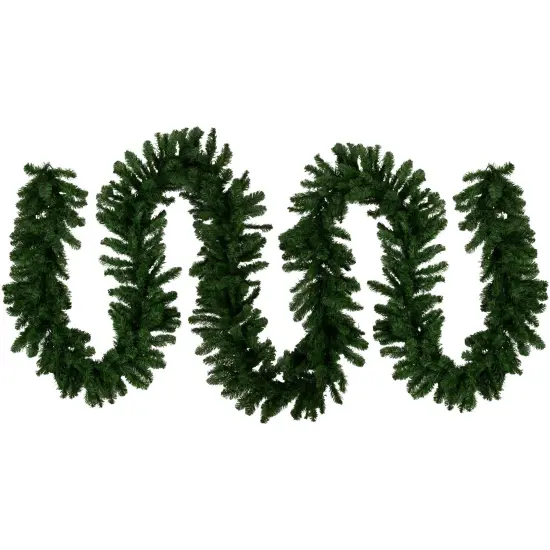 Northlight Balsam Pine Artificial Commercial Christmas Garland - 50' x 12" - Unlit Green {1}