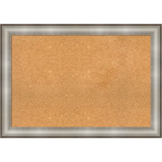 Imperial Framed Corkboard, Natural Cork Imperial Silver {1}