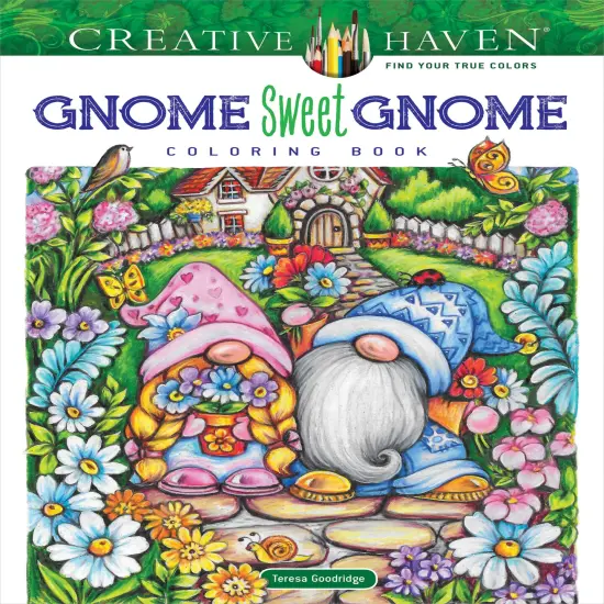 Creative Haven: Gnome Sweet Gnome Coloring Book-Softcover {1}