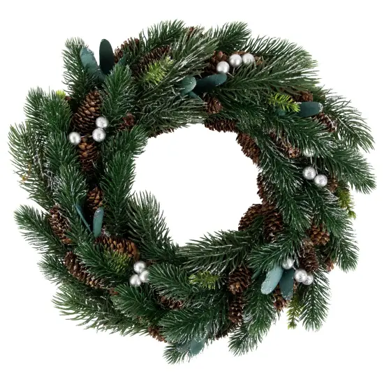 Northlight Green Pine, Pinecone with Berries Artificial Christmas Wreath, 14", Unlit {1}