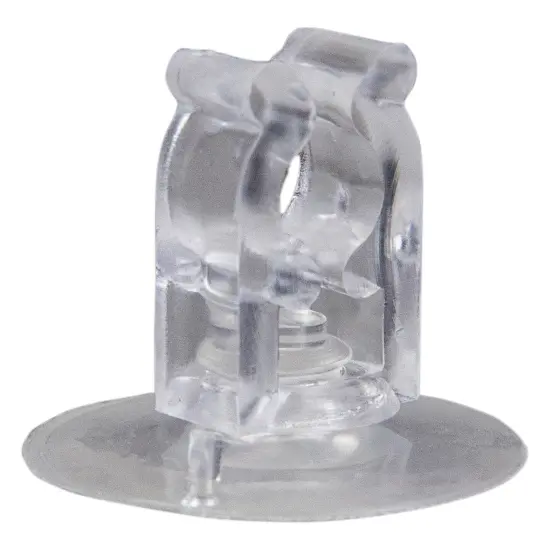 Northlight 20ct Clear Holiday Decoration and Gift Collections Christmas Suction Cup Clips - .75" {3}