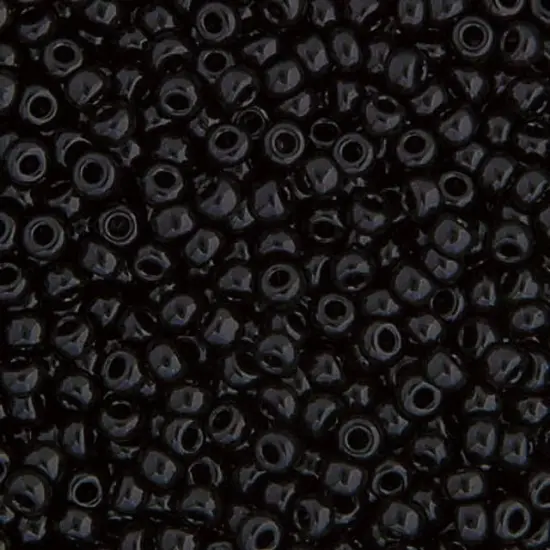 Miyuki 250g Opaque Round Rocailles Seed Beads, 11/0 Black #401 {1}