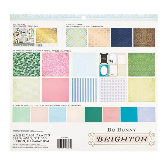 BoBunny Brighton Project Pad 12"X12"-279 Pieces {2}
