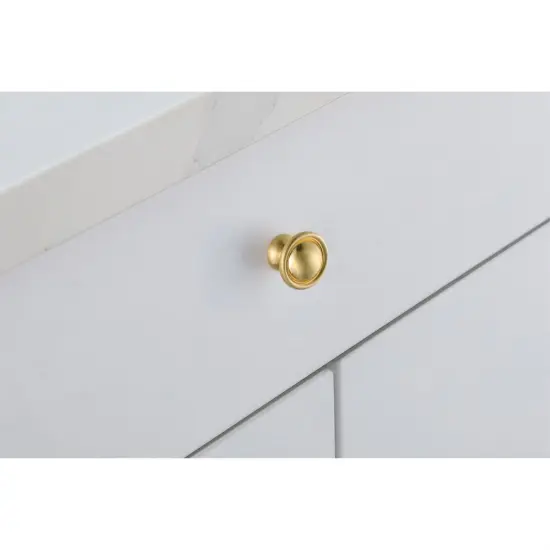 Kadea 1.2" Diameter Brushed Gold Mushroom Knob Multipack (Set of 10) {3}