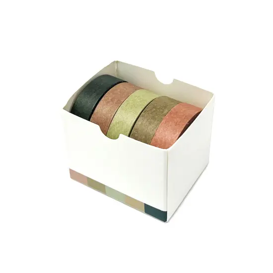 Wrapables Solid Color Washi Tape (Set of 5) Nature {2}