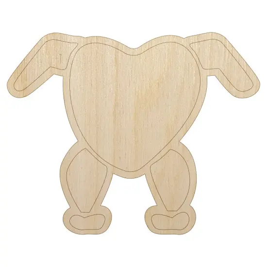 Headless Chicken Unfinished Wood Shape Piece Cutout for DIY Craft Projects {7}