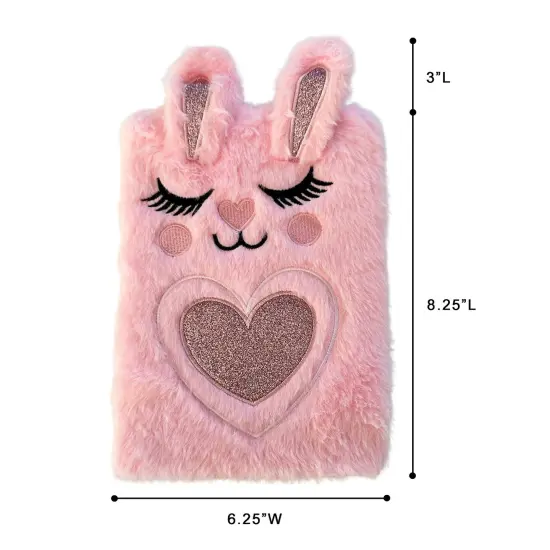 Wrapables Plush Journal, A5 Lined Notebook Diary for Writing and Drawing Tie-Dye Cat {8}