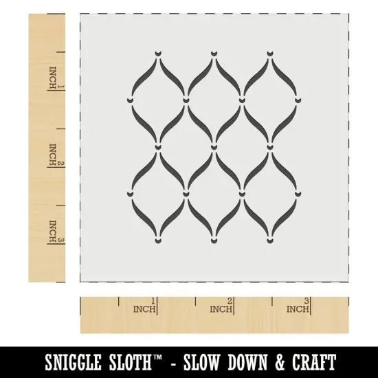 Trellis Pattern Wall Cookie DIY Craft Reusable Stencil {5}