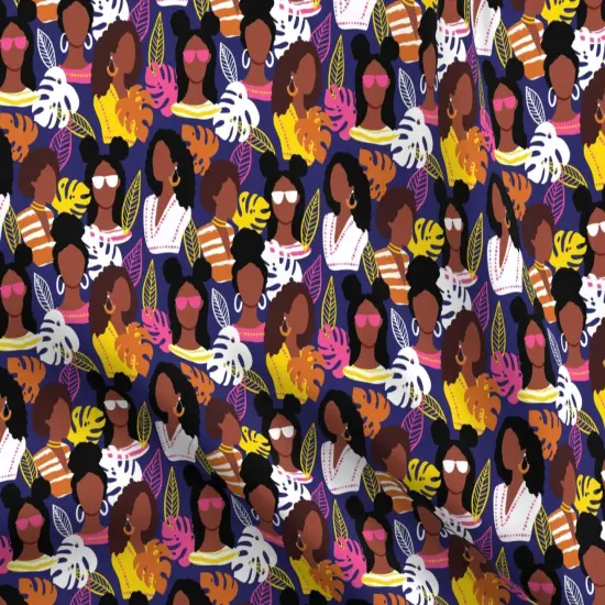 Various Fabrics by the Yard or Fat Quarter African American Black Women Woman Girl Summer Africa Custom Printed Fabric by Spoonflower {5}