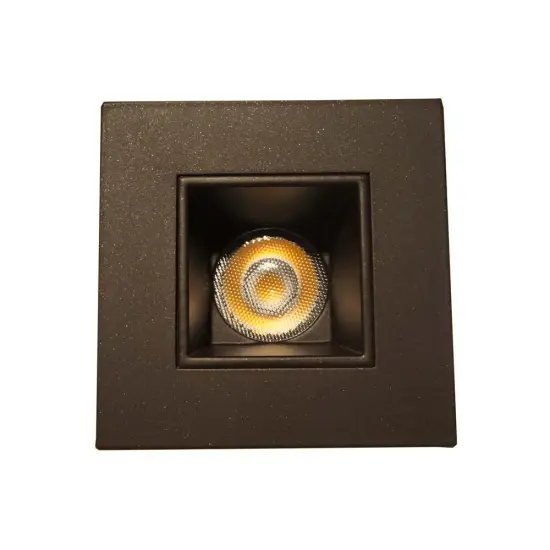 NICOR 2 in. Square LED Downlight in Oil-Rubbed Bronze, 3000K Soft White {5}