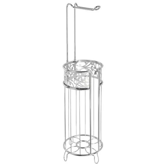 mDesign Steel Toilet Paper Roll Storage and Dispenser for Bathroom {4}