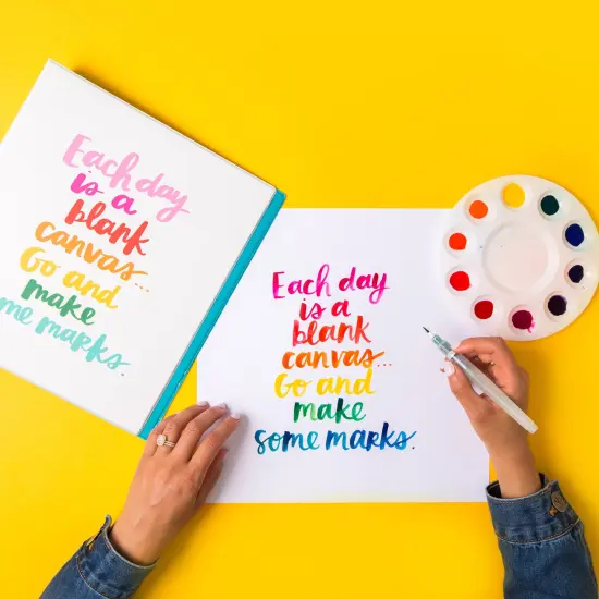 Avery + Amy Tangerine Designer Collection Binder, 1" Round Rings, 175-Sheet Capacity, Blank Canvas (28323) {4}