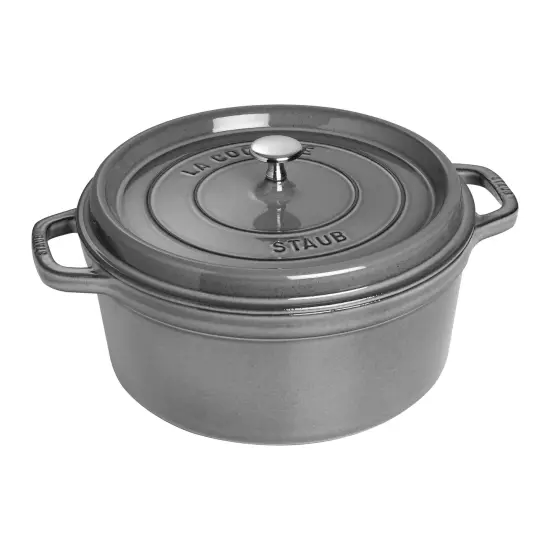 STAUB Cast Iron 7-qt Round Cocotte {3}