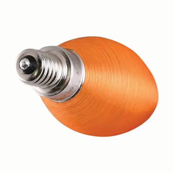 Satco 4w 120v CA11 LED Spun Amber E12 Candelabra Base 200 Lumens 2100k {2}