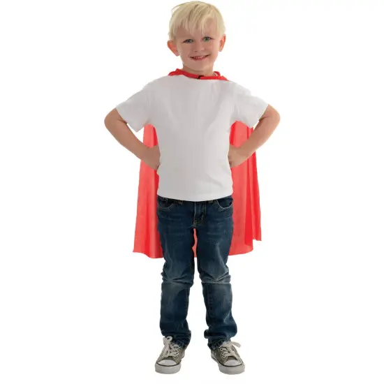 Underwraps Child's Red Cape Halloween Accessory - One Size {1}