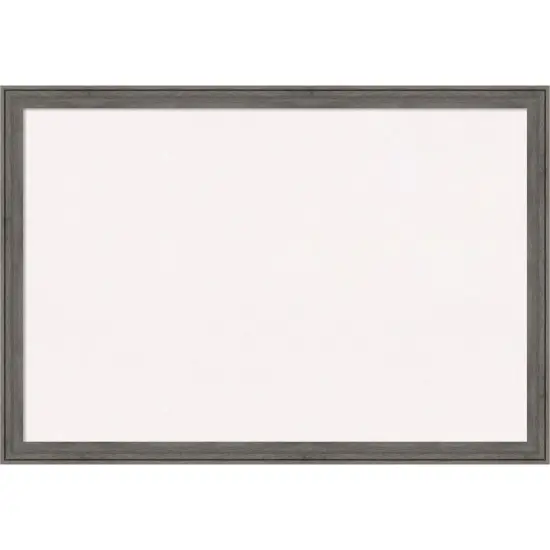 Regis Barnwood Narrow Wood Framed Corkboard, White Cork Mocha {7}
