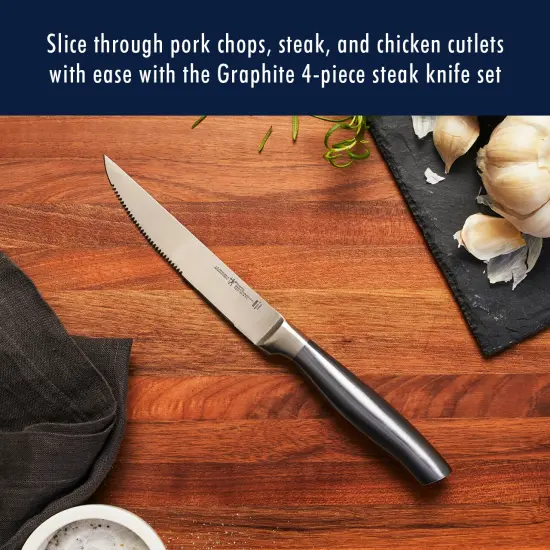 Henckels Graphite 4-pc Steak Knife Set, Stainless Steel {3}