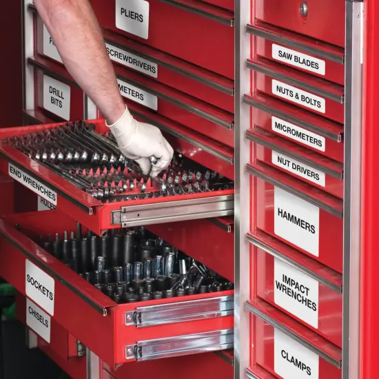 Avery Durable ID Labels, Permanent Adhesive, 1-1/4" x 1-3/4", 1,600 Labels (6576) {2}