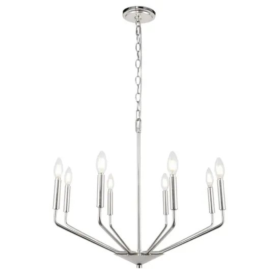 Enzo 8 light Chrome pendant {1}