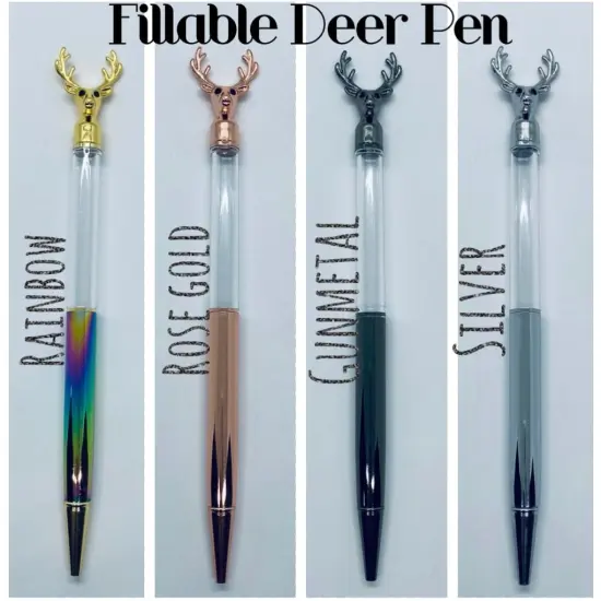 Fillable Deer Pen by Glitter Heart Co.&trade; Rainbow {1}
