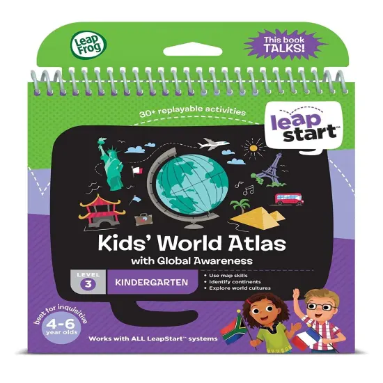 LeapFrog LeapStart Kindergarten Activity Book: Kids' World Atlas and Global Awareness {7}