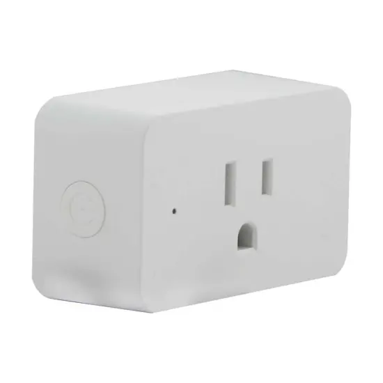 Wi-Fi Dimmer Plug Outlet - 15A - no hub required - Satco Starfish {1}