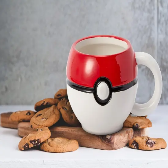 Pokemon Pokeball Ceramic Coffee Mug with Lid {6}