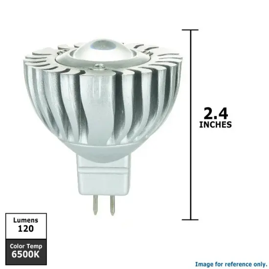 SUNLITE 3w 3MR16 GX5.3 Bi-Pin Base White Bulb {2}