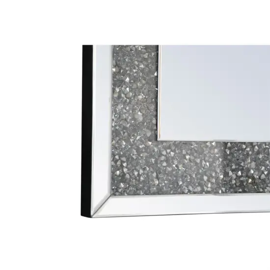 31.5 Inch Rectangle Crystal Mirror In Clear Finish {5}