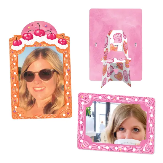 Big Dot of Happiness Hot Girl Bday - Vintage Cake Birthday Party 4x6 Picture Display - Paper Photo Frames - Set of 12 {3}