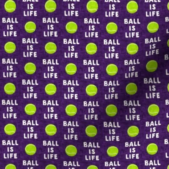 Various Fabrics by the Yard or Fat Quarter Dog Tennis Pet Ball Purple Custom Printed Fabric by Spoonflower {7}