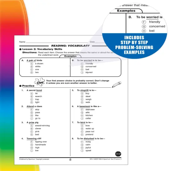 Spectrum Test Practice 3rd Grade Workbooks, Math, Language Arts, Reading Comprehension, Grammar, Spelling, Vocabulary, and Writing Practice, Classroom or Homeschool Curriculum {4}