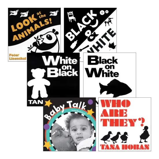 Kaplan Early Learning Company Black and White Board Books - Set of 6 {1}