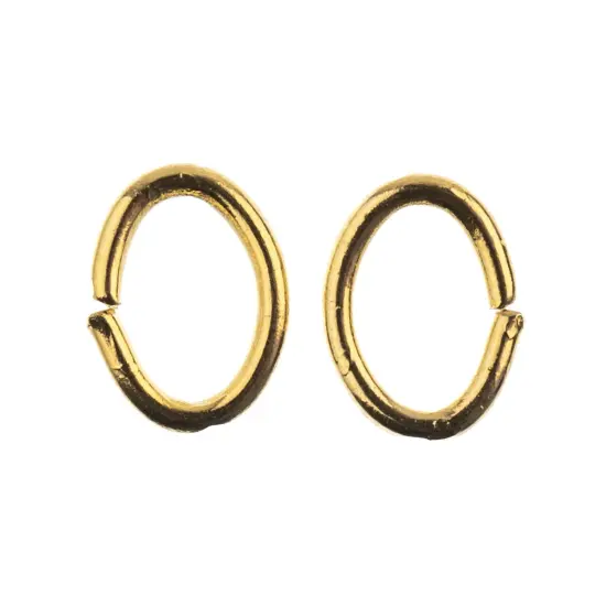 John Bead Jump Ring Oval 8x6mm 88/Pkg-Gold {2}