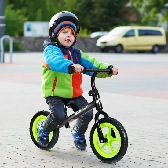 Kids No Pedal Balance Bike with Adjustable Handlebar and Seat Black {2}