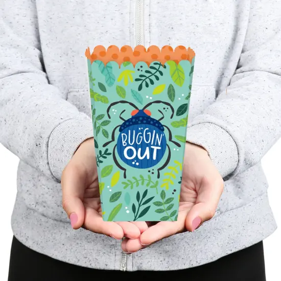 Big Dot of Happiness Buggin' Out - Bugs Birthday Party Favor Popcorn Treat Boxes - Set of 12 {6}